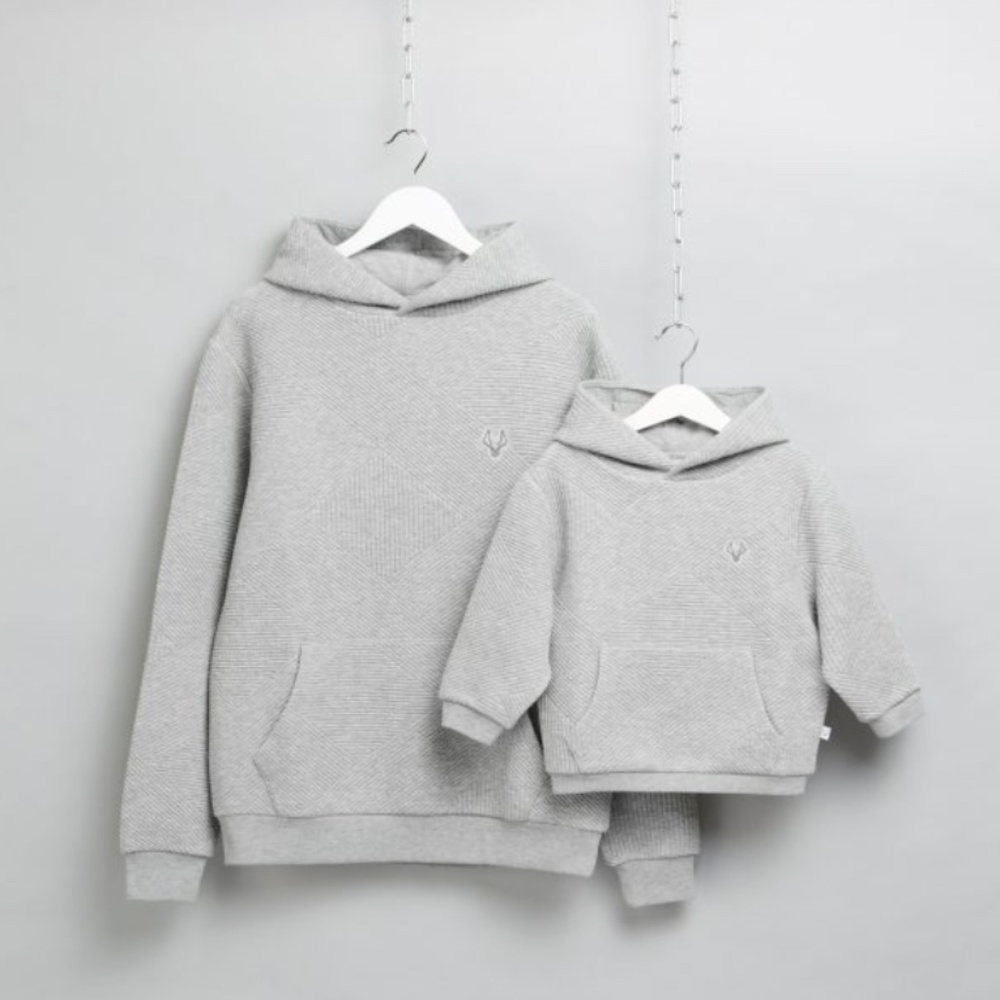 Man Cub - Matching Dad and Toddler Quilted Hoodies